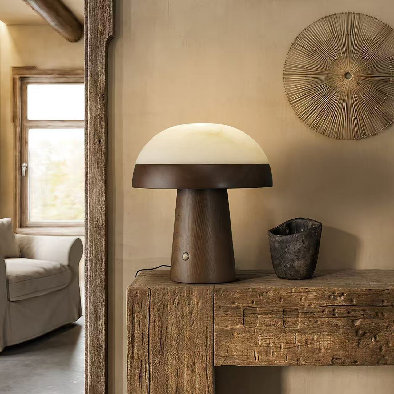 Mushroom Tabletop Lamp Rechargeable Touch Table Lamp