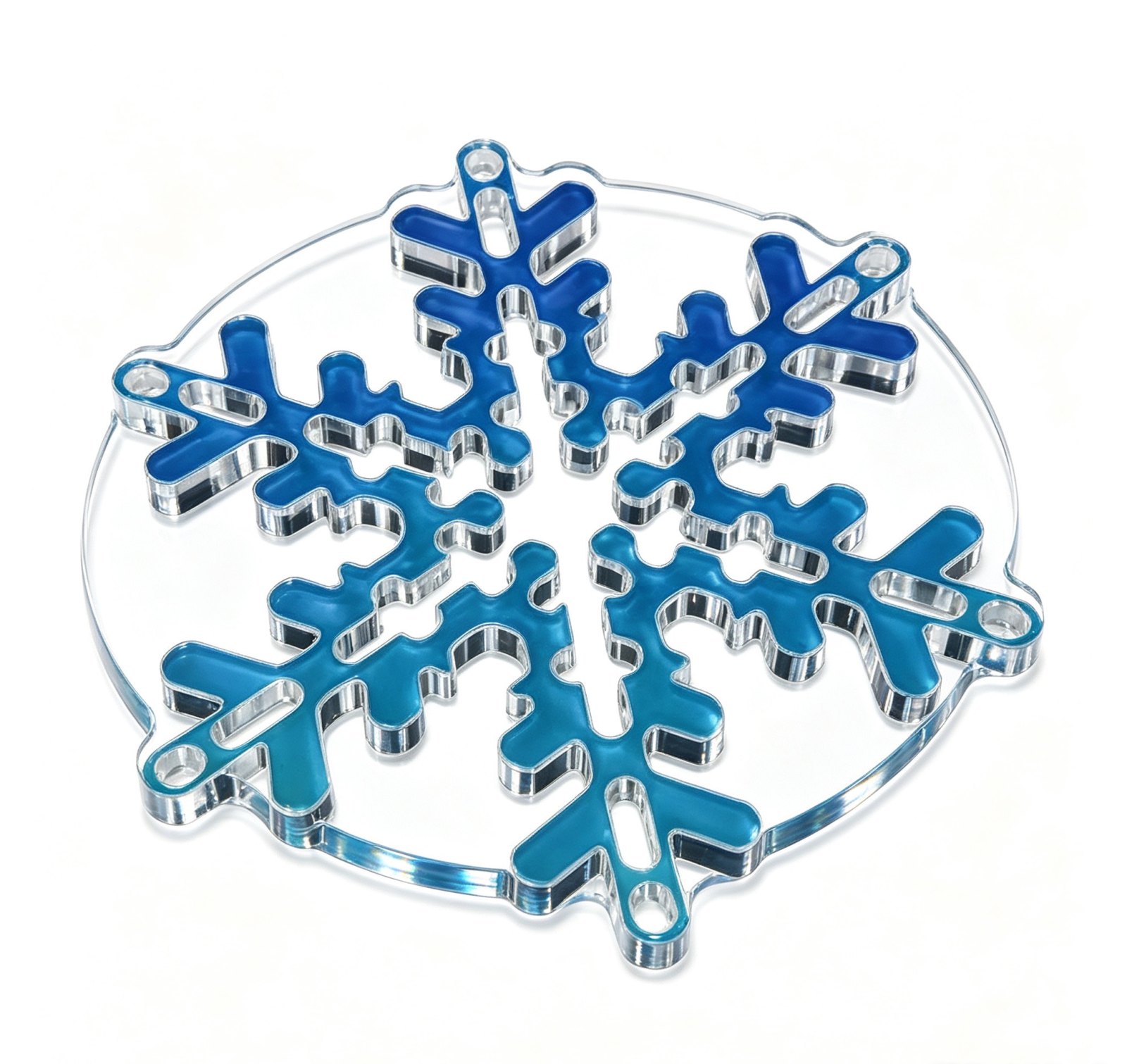 Acrylic Snowflake Coaster