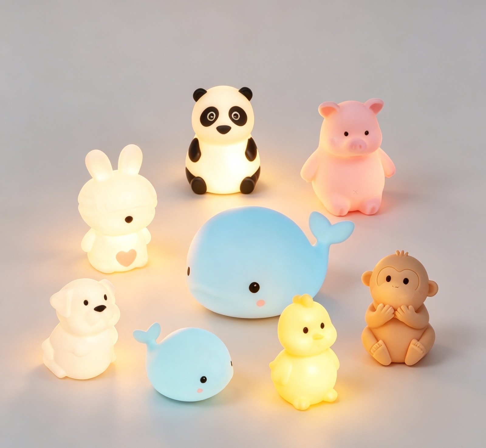 LED Silicone Night Light, Rechargeable