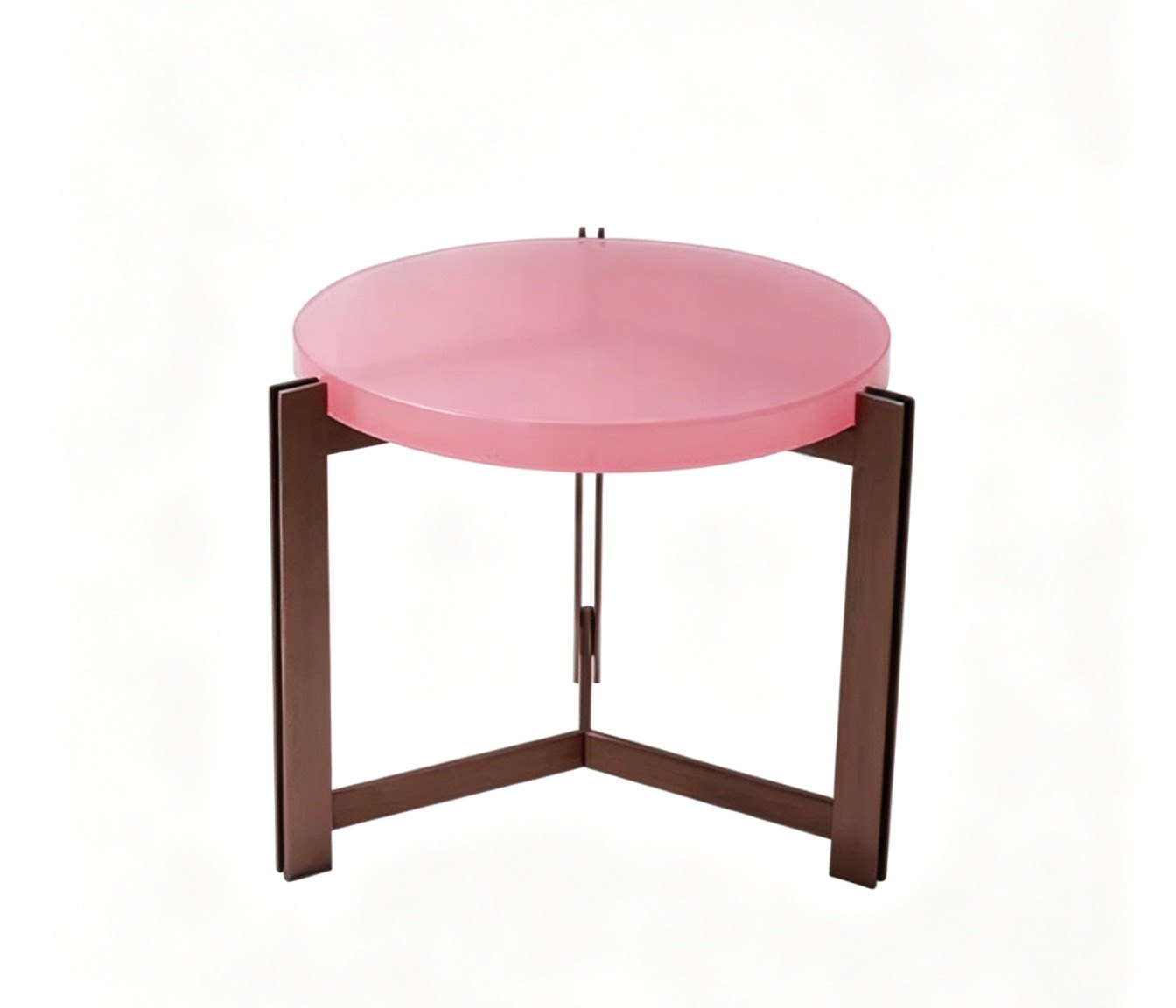 Acrylic Side Table, Round Large