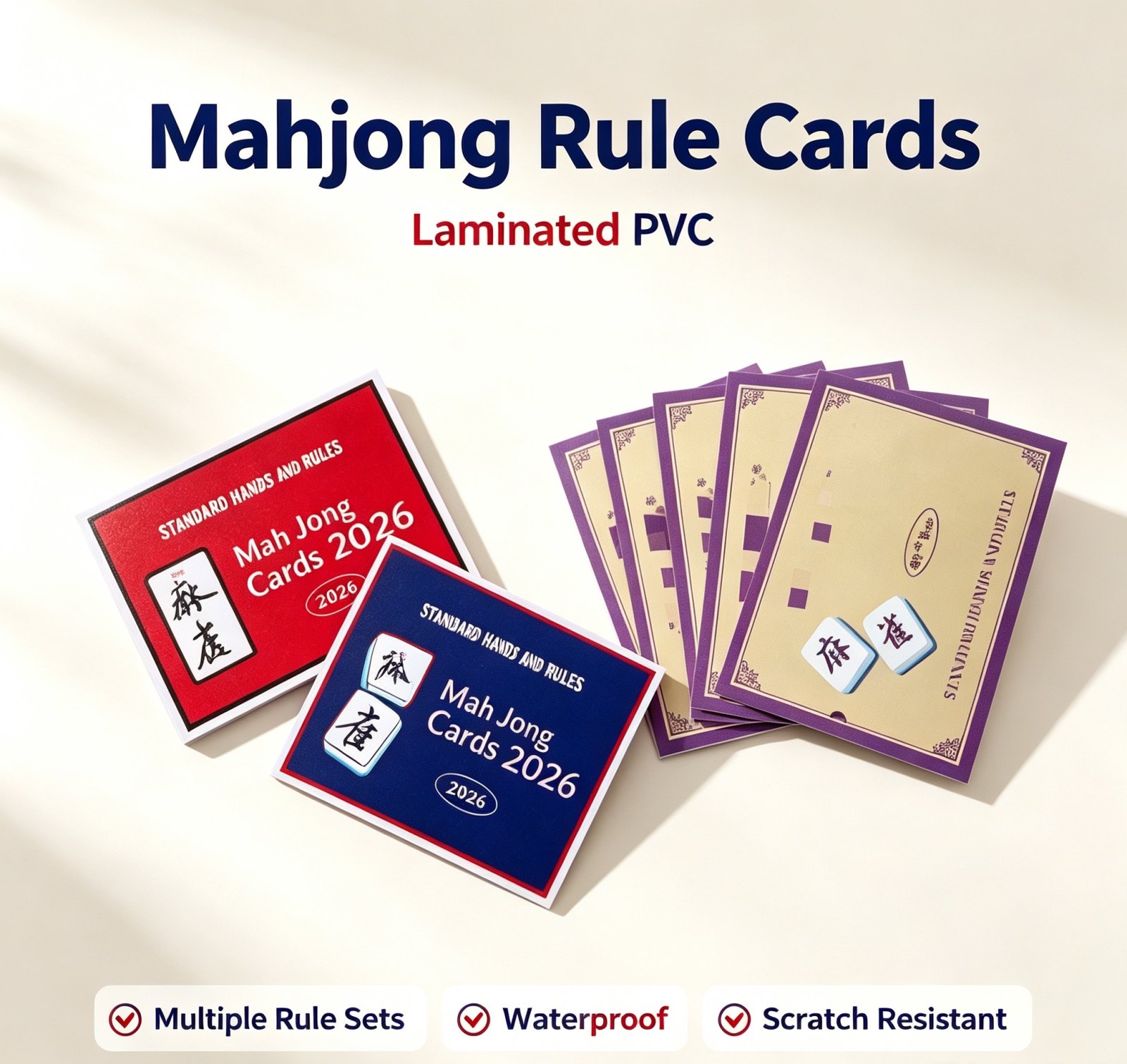 International Mahjong Rule Cards
