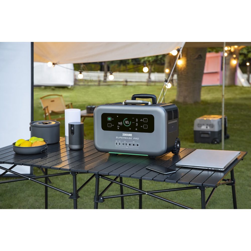 Portable power station with display panel