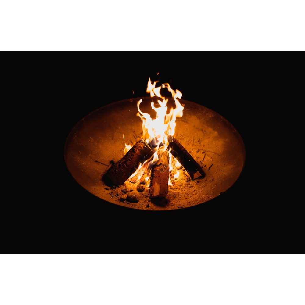 Steel fire pit lid