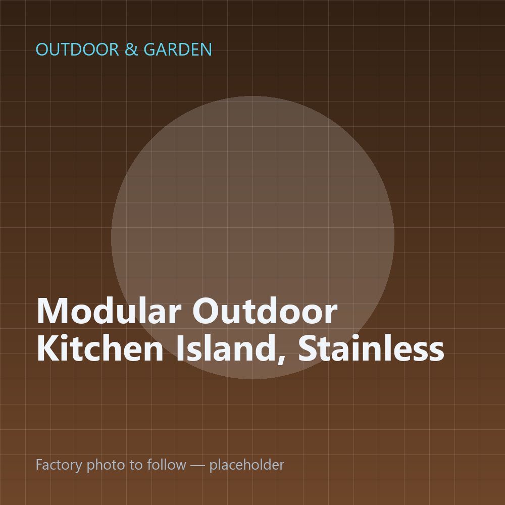 Modular Outdoor Kitchen Island, Stainless — placeholder image