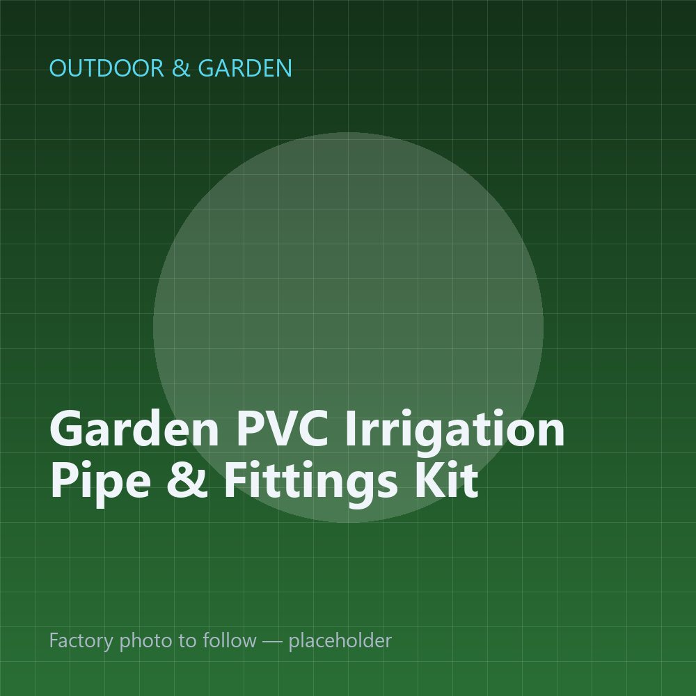 Garden PVC Irrigation Pipe & Fittings Kit — placeholder image