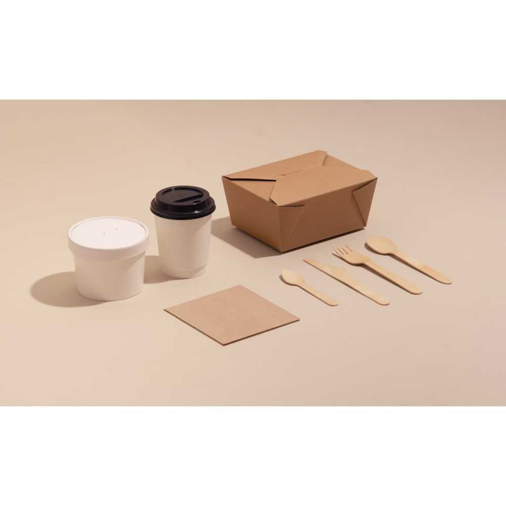 Bagasse takeaway clamshell box